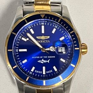 Invicta Blue and Gold Watch